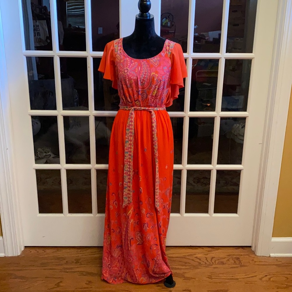 Anthropologie vintage “Maeve dress” in Orange